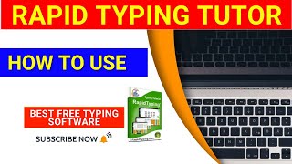 Rapid Typing Software Touch Typing Tips for beginners  How to use Rapid typing software [upl. by Ecyoj]