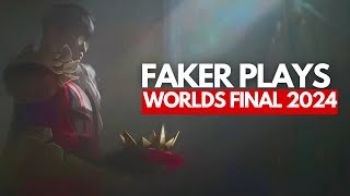 All of Fakers Best Plays from the 2024 Worlds Finals [upl. by Oidivo531]