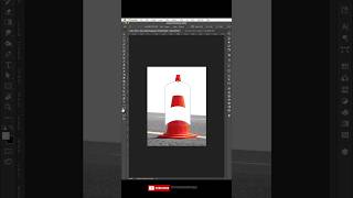 Photoshop tips  How To Create white Marks On Traffic Cone in Photoshop mostafadesign short [upl. by Perice]