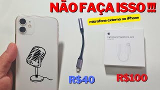 CABO CONVERSOR LIGHTNING PARA P2 APPLE MELHOR SOM OU DESPERDÍCIO DE DINHEIRO Como usar microfone [upl. by Ihp]