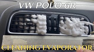 Polo 6R  How to clean the AC evaporatorcooling coil [upl. by Eila]