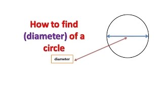 How to find diameter of a Circle [upl. by Ahseia]