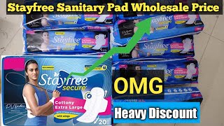 Stayfree Sanitary Pads Wholesale Price  Sanitary Pads Wholesale Business [upl. by Berlyn]