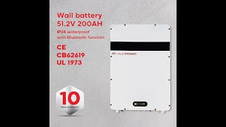 The Waterproof IP65 Test Video of YouthPOWER 10KWH Battery512V 200AH Waterproof Powerwall Battery [upl. by Akiemaj22]