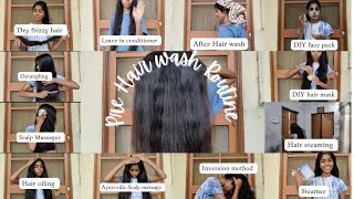 pre hair wash routine  Hair oiling routine  Home remedies for Hair hairwash routines longhair [upl. by Risa]