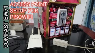 PISOWIFI ACCESS POINT CONFIGURATIONCOMFAST EW71 [upl. by Esteban]