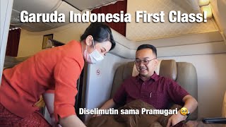 TERBANG MEWAH  Review FIRST CLASS Garuda Indonesia Boeing 777300ER [upl. by Post725]