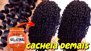 COMO CACHEAR CABELO CRESPO DEDOLISS PASSO A PASSO BEM EXPLICADO [upl. by Ginni]