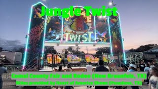 Jungle Twist POV at Comal County Fair and Rodeo New Braunfels TX [upl. by Sinnal]