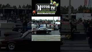 MotorManiaTV Vault  Mustang taking flight dragracing wheelie racecar [upl. by Hakim324]