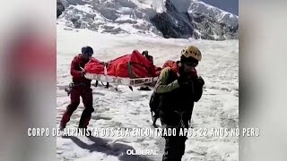 Corpo de alpinista dos EUA encontrado após 22 anos no Peru [upl. by Raff]