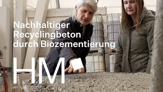 💡 Recyclingbeton mit Hilfe von Bakterien herstellen  HM Forschung wirkt [upl. by Ainahtan]