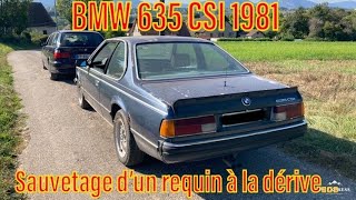 BARN FIND BMW 635 CSI  sauvetage d’un requin à la dérive [upl. by Pengelly]