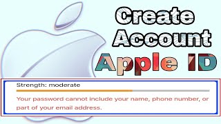 Create New Apple ID  Your Password cannot include your name  Android Phone [upl. by Larimor743]