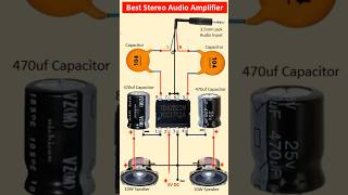 TDA2822 Best Stereo Amplifier Circuit  2Piece Computer Speaker  Low voltage Dual channel amplifier [upl. by Zachariah]