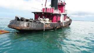 TUG TILLY PRIOR TO SINKING [upl. by Bayless]