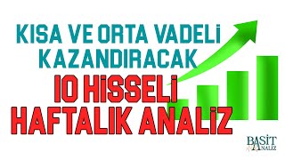 KISA VE ORTA VADELİ KAZANDIRACAK 10 HİSSE yatırım borsa hisse tarama finans keşfet [upl. by Chaddie]