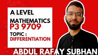 Differentiation Quotient Rule  A LEVEL MATHEMATICS 9709 [upl. by Pearline]