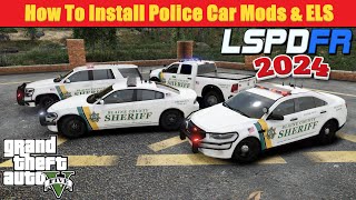 How To Install Police Car Mods amp ELS Into GTA 5  2024  NEW DLC  Step By Step Installation lspdfr [upl. by Raquela268]