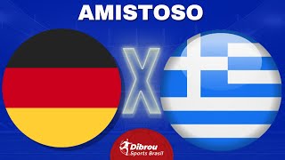 ALEMANHA X GRÉCIA AO VIVO  AMISTOSO INTERNACIONAL  PRÉ EUROCOPA 2024  NARRAÇÃO [upl. by Hotchkiss]