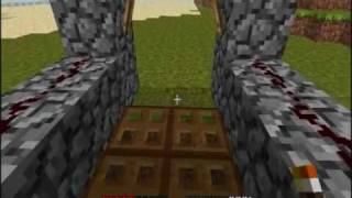 Minecraft Tutorial 1 How to Use Trapdoors [upl. by Dnomayd109]