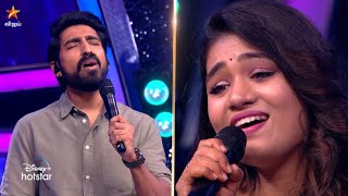 Adi pennae oru murai nee sirithaal Song Performance by StephenZechariah amp Srinisha 😍  SSJ 9 [upl. by Leviralc]