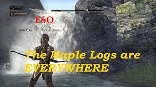 Maple Logs are EVERYWHERE Farming Auridon Elder Scrolls Online [upl. by Lothar]