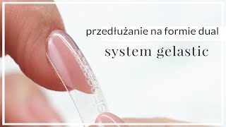 Przedłużanie Paznokci Akrylożelem Za Pomocą Formy Dual  System Gelastic Indigo [upl. by Emerick942]