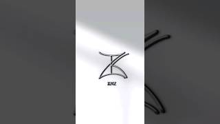 knz knz logodesign namelogodesign artandcraft youtubeshorts shorts growonyoutube bts [upl. by Damales]