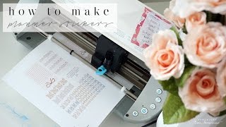 DIY How to Make Planner Stickers with Silhouette Portrait  FREE Downloads  Charmaine Dulak [upl. by Laemaj]