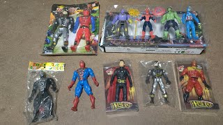 AVENGERS TOYSAction FiguresUnboxingThanos Hulk vs Thor SpidermanReview Toys [upl. by Akcinehs387]