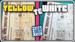 Turning Yellowed Vintage Toy Instructions Into Fabulous White Paper [upl. by Htiduy]