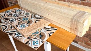 Build a Timber and Tile Kitchen Island Cheaply [upl. by Rebor]