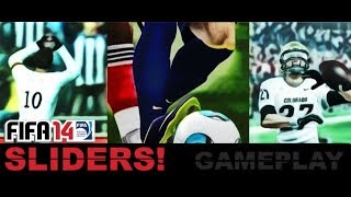 FIFA 14 Sliders Legendary AC Milan user vs Juventus [upl. by Idelle]