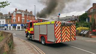 Bin lorry on fire and exploding in Weybridge  Big Explosion at 6 mins 25 😯 [upl. by Annekam]