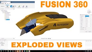 Fusion 360 Exploded Views  Beginner Tutorial [upl. by Artus]