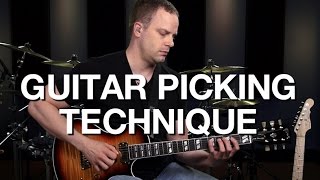 Basic Guitar Picking Technique  Lead Guitar Lesson 2 [upl. by Ahael]