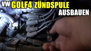 VW GOLF 4 20 ZÜNDSPULE AUSBAUEN TUTORIAL  ANLEITUNG [upl. by Narcho348]