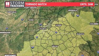 Live radar  Tracking severe storms moving through metro Atlanta north Georgia [upl. by Norraf192]