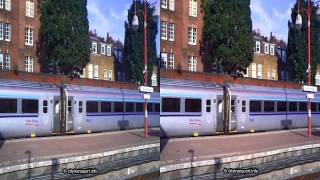 3D Chiltern Mainline PushPull Train Departs From Marylebone Station [upl. by Isma628]