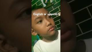 ENGLISH OR SPANISH meme shorts baimmmm9 [upl. by Asirac]