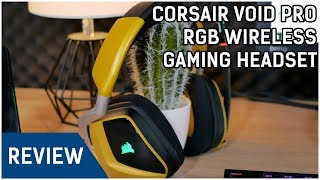 Corsair Void Pro RGB Wireless Gaming Headset Review  GUTER SOUND OHNE KABEL  Mic Test [upl. by Airottiv544]