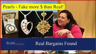 Real Bargains Found Majorica amp Mikimoto Pearls Christian Dior Costume Jewelry Silver by Dr Lori [upl. by Flavius]