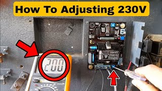 How To Adjusting Generator Voltage   Automatic Voltage Regulator  GENERATOR AVR UNIT  SX460 [upl. by Ima659]