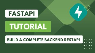 FastAPI tutorial  Building a Backend RestAPI with Python [upl. by Adnawad653]