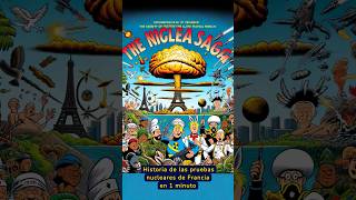 Historia de las Pruebas Nucleares en Francia en 1 minuto francia nuclear resumen [upl. by Matilde]