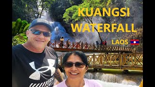 Kuangsi Waterfall Luang Prabang Laos 🇱🇦 [upl. by Albina]