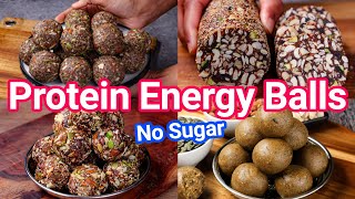 No Sugar Protein Energy Barfi amp Laddu Balls  Healthy amp Tasty Desserts  Protein Packed Energy Bars [upl. by Anai944]