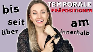 TEMPORALE Präpositionen ⏳in  am  seit  während  bis  über 🔥  Learn German Fast [upl. by Meldoh358]