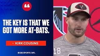 Kirk Cousins credits Falcons long drives for helping him achieve passing record  Press Conference [upl. by Donn]